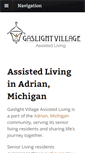 Mobile Screenshot of gaslightvillageassistedliving.com